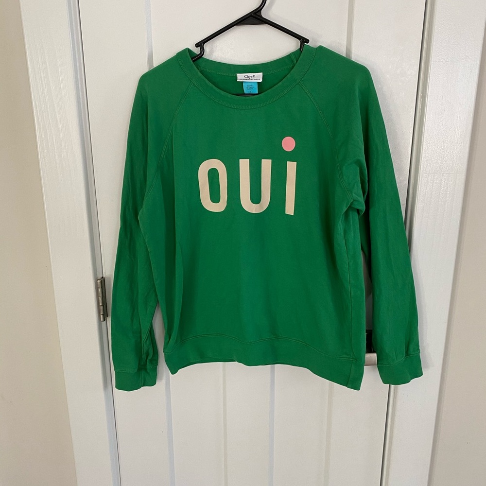 Clare V for Anthro Oui sweatshirt